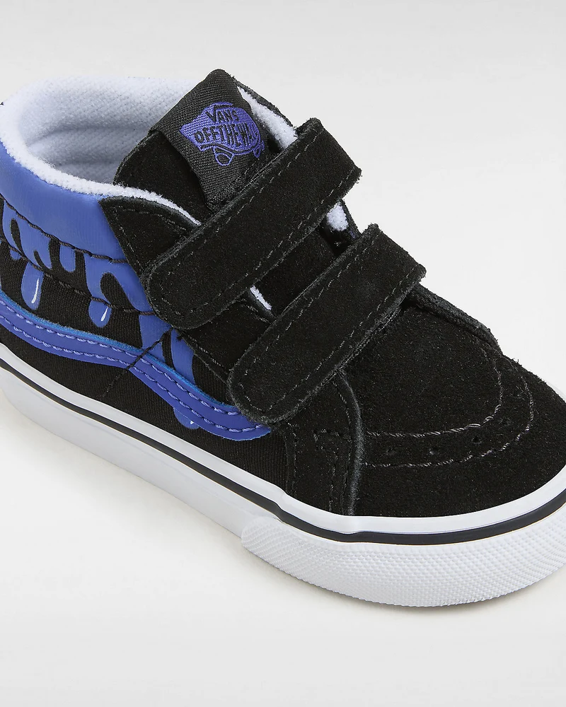 VANS Sk8-Mid Reissue V-Turnschuhe für Kleinkinder – Schwarz / Blau