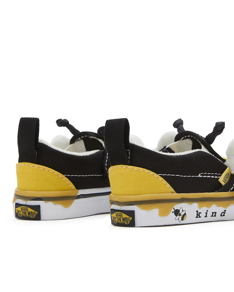VANS Slip-on-Bee-Turnschuhe für Kleinkinder – Schwarz/Gelb