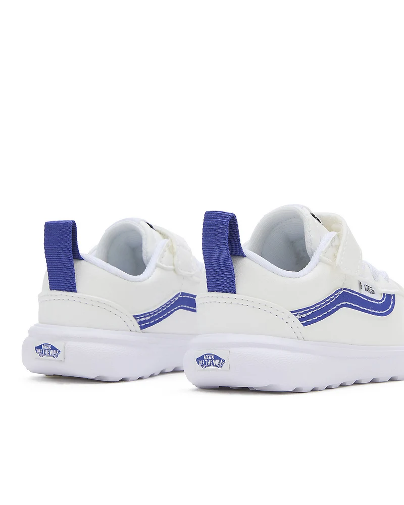 VANS UltraRange 66 V Pop Sidestripe-Turnschuhe für Kleinkinder – Weiß / Blau