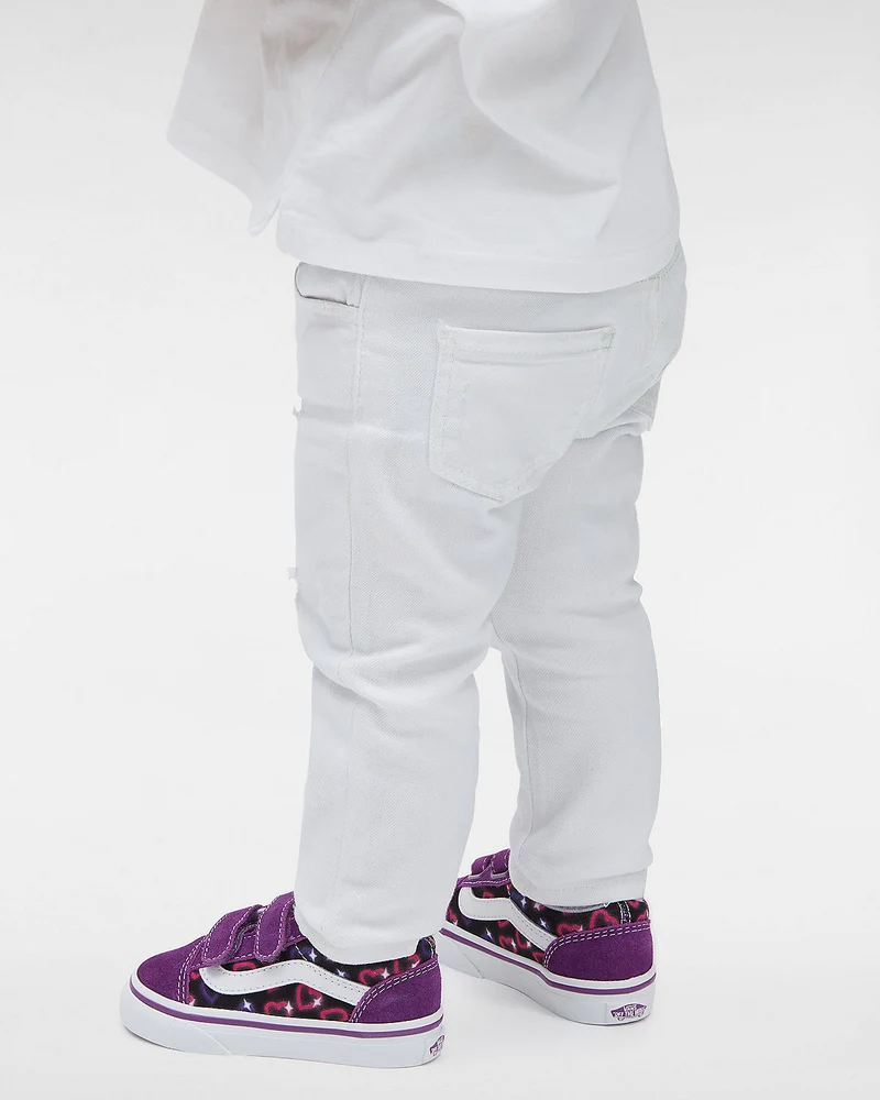 VANS Kleinkinder Old Skool V Neon Hearts Trainer – Lila