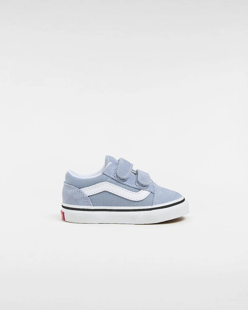 VANS Old Skool V Color Theory-Sneaker für Kleinkinder – Dusty Blue