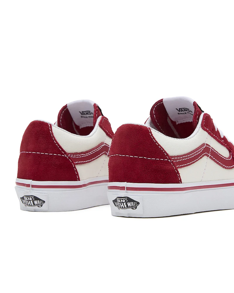 VANS Sk8-Low-Turnschuhe für Kinder – Rot / Marshmallow