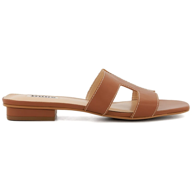 Dune Damen Loupe Sandalen Braun