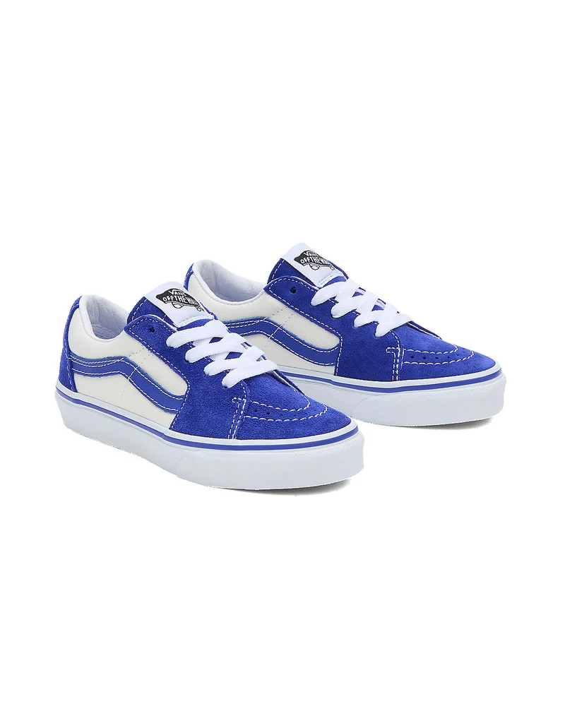 VANS Sk8-Low-Turnschuhe für Kinder – Blau / Marshmallow