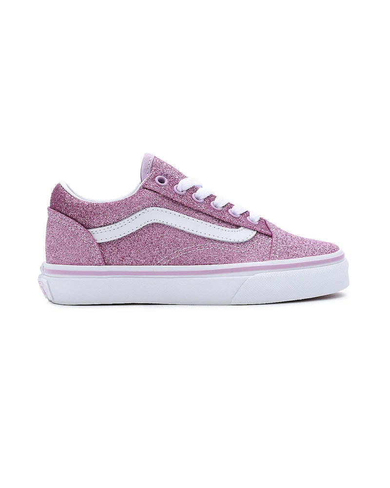 VANS Kinder-Old-Skool-Turnschuhe – Glitzer-Flieder