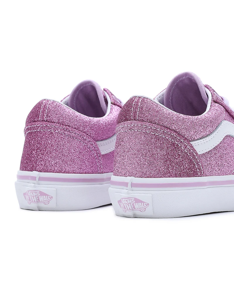 VANS Kinder-Old-Skool-Turnschuhe – Glitzer-Flieder