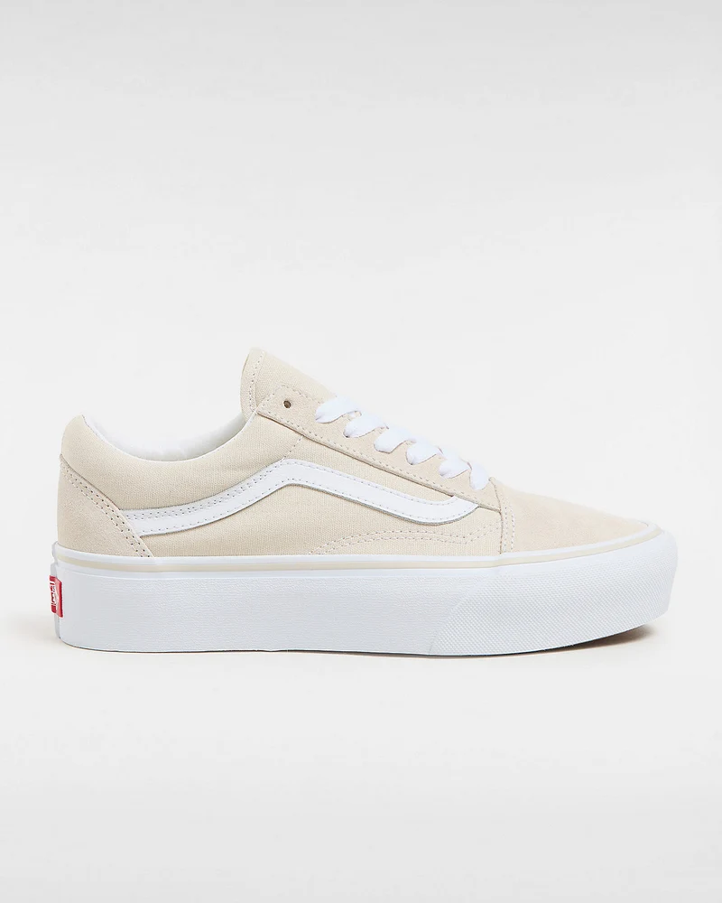 VANS Unisex Old Skool Plateau-Sneaker – Beige