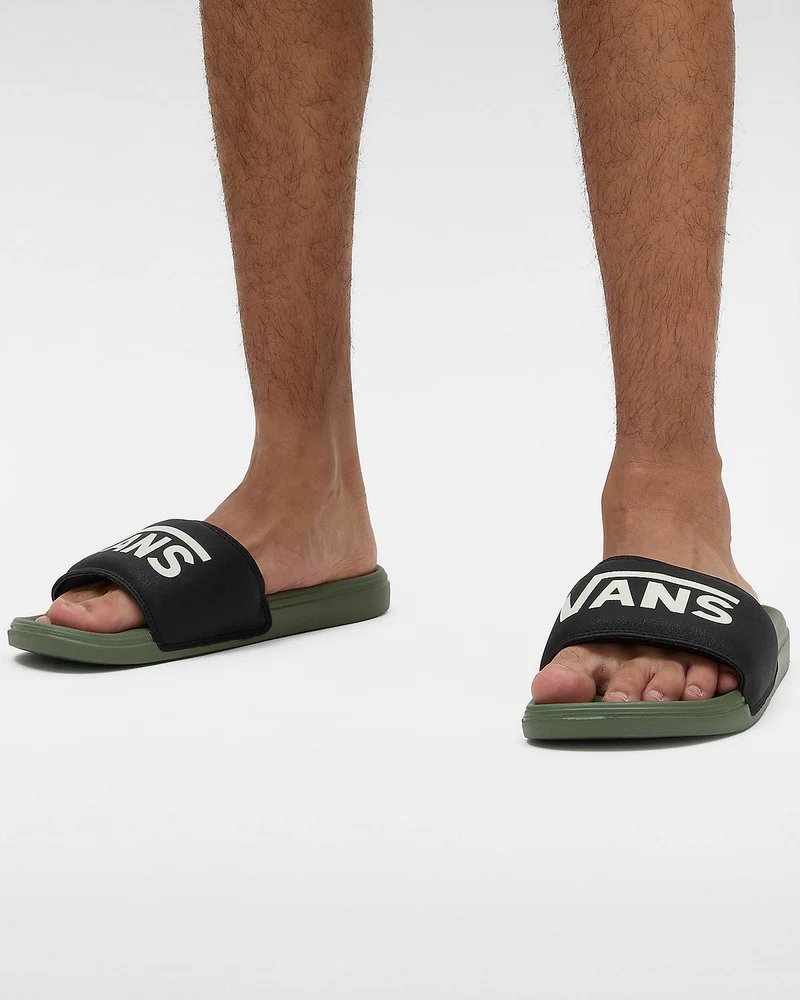 VANS Unisex La Costa Slide – Schwarz / Olivine