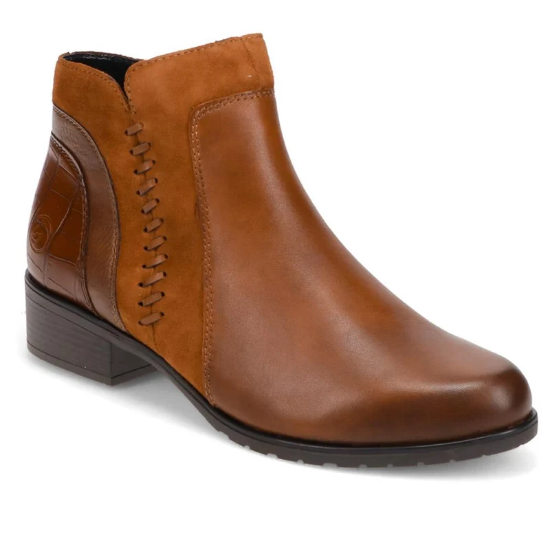 Leather Stitched Ankle Boots - DRS40512 / 326 359