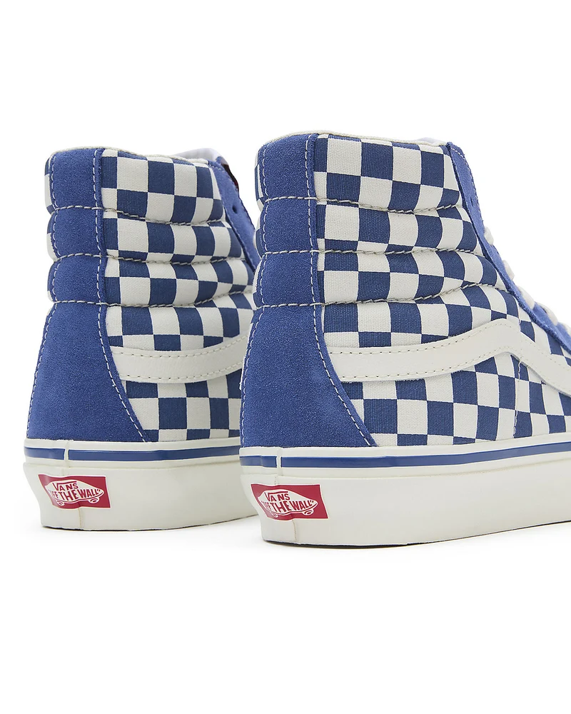 VANS Unisex-Sneaker Sk8-Hi Reissue 38 – Schachbrettblau