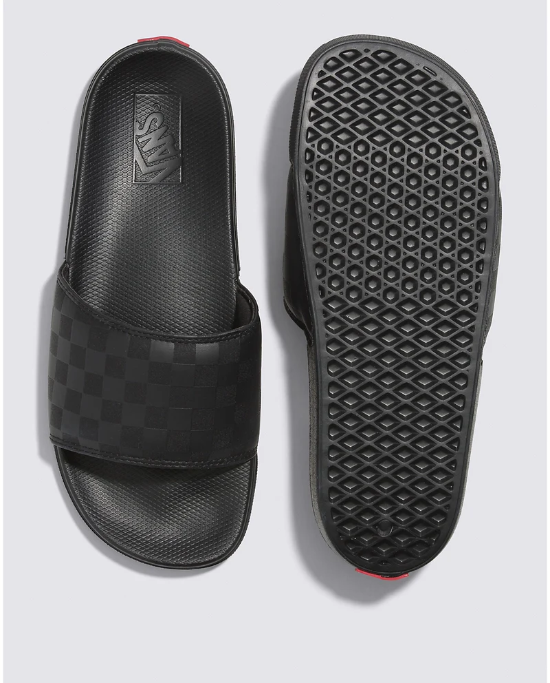 VANS Unisex La Costa Slide – Checkerboard Schwarz