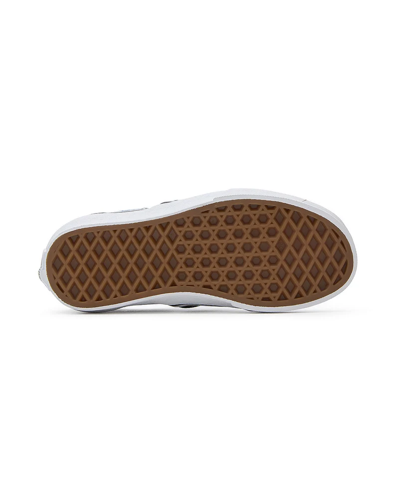 VANS Klassische Slip-On-Patchwork-Sneaker für Kinder – Denim / Weiß