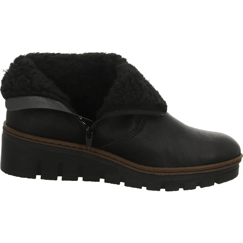 Rieker Schlupf-/Reißverschlußstiefelette Warmfutter bis 35mm Absatz (casual)