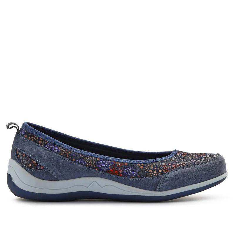 Slip-On Patterned Lightweight Pumps - BRK37007 / 323 323 - Denim Multi