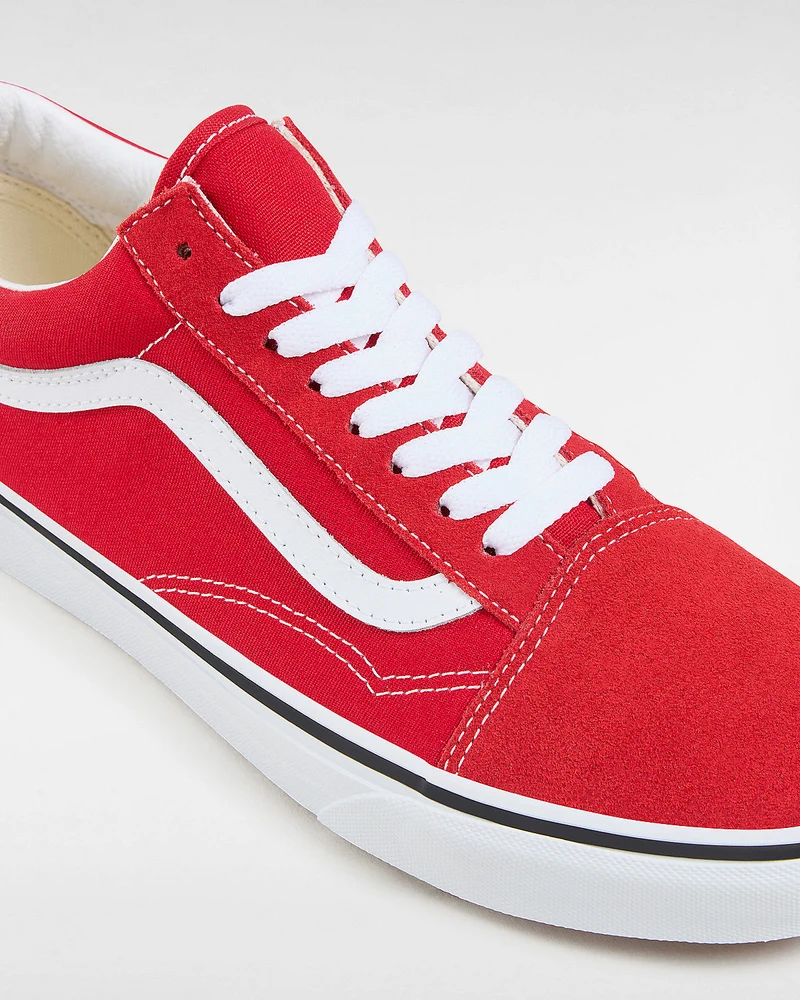 VANS Unisex-Old-Skool-Turnschuhe – Racing Red / True White