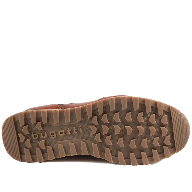 Bugatti Leather Lace Up Trainers - BUG43511 / 328 753 - Cognac