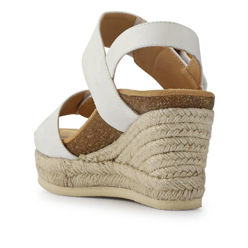 Wedge-Heeled Espadrilles - BELWBINS41056 / 327 236 - White