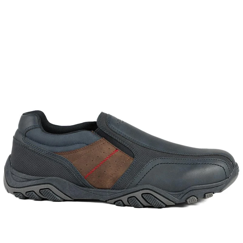 Wide Fit Cushioned Slip On Shoes - VSHI43005 / 329 038 - Navy
