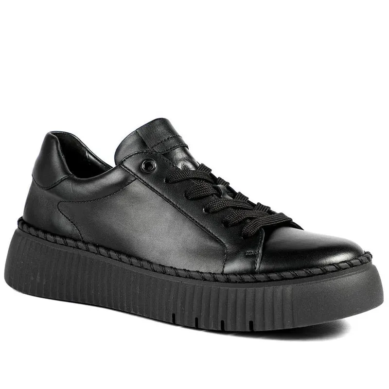 Gabor Leather Platform Trainers - GAB42023 / 329 516
