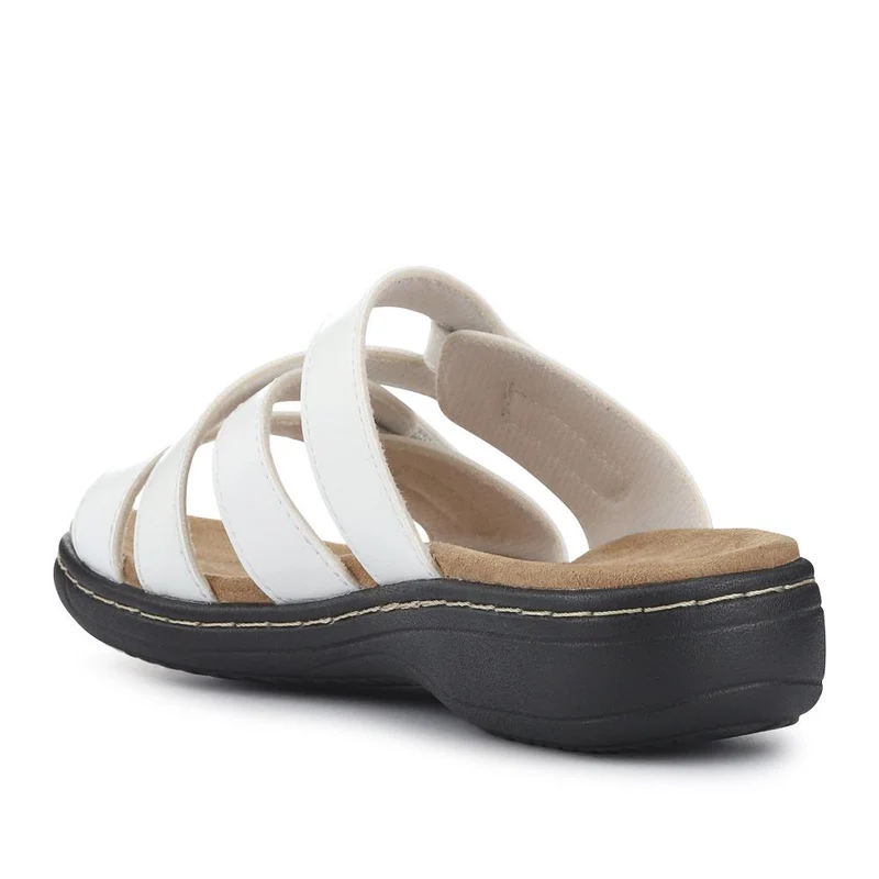 Wide Fit Fully Adjustable Mules - SANYI41009 / 327 499 - White
