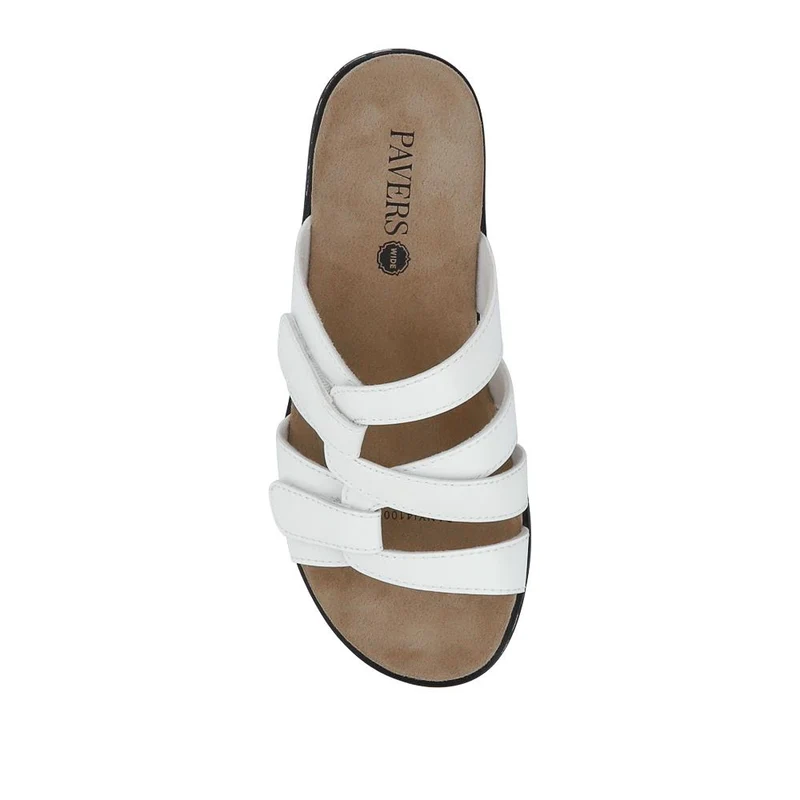 Wide Fit Fully Adjustable Mules - SANYI41009 / 327 499 - White