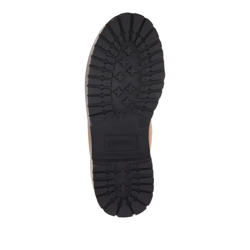 Lace-Up Leather Boots - SHAFI40003 / 326 133 - Rust