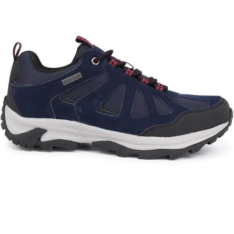 Leather Walking Trainers - BOJIE40003 / 325 768 - Navy