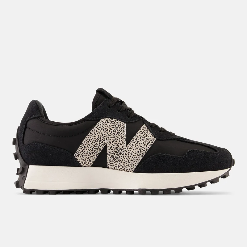 New Balance Damen-Sneaker 327 Fashion – Schwarz / Leopardenmuster