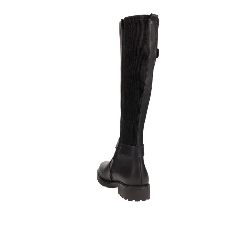 Dual-Buckle Long Boots - DRS40505 / 325 670 - Black