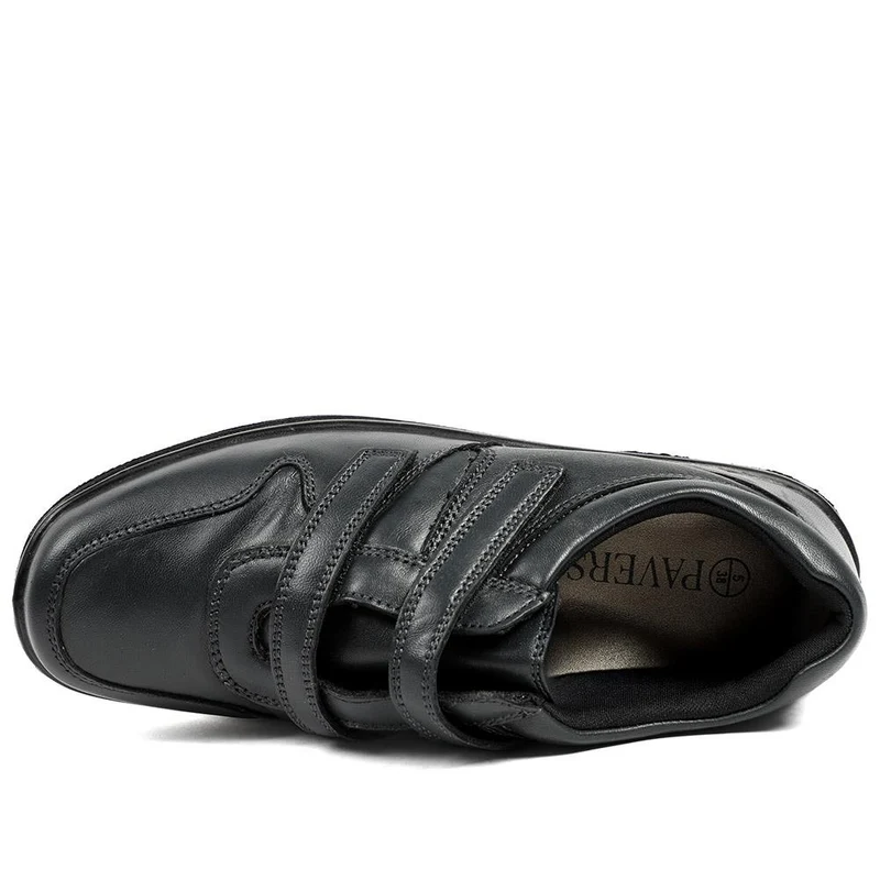 Wide Fit Leather Adjustable Fit Shoes - RAJA42001 / 328 599 - Navy