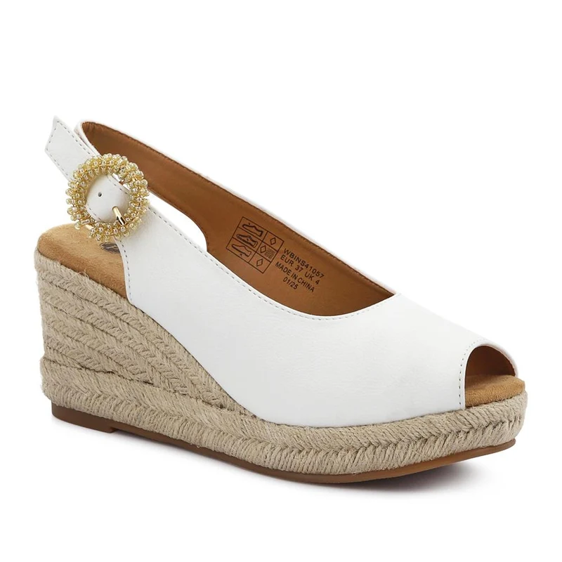 Buckle-Fastening Wedge Espadrilles - WBINS41057 / 327 257
