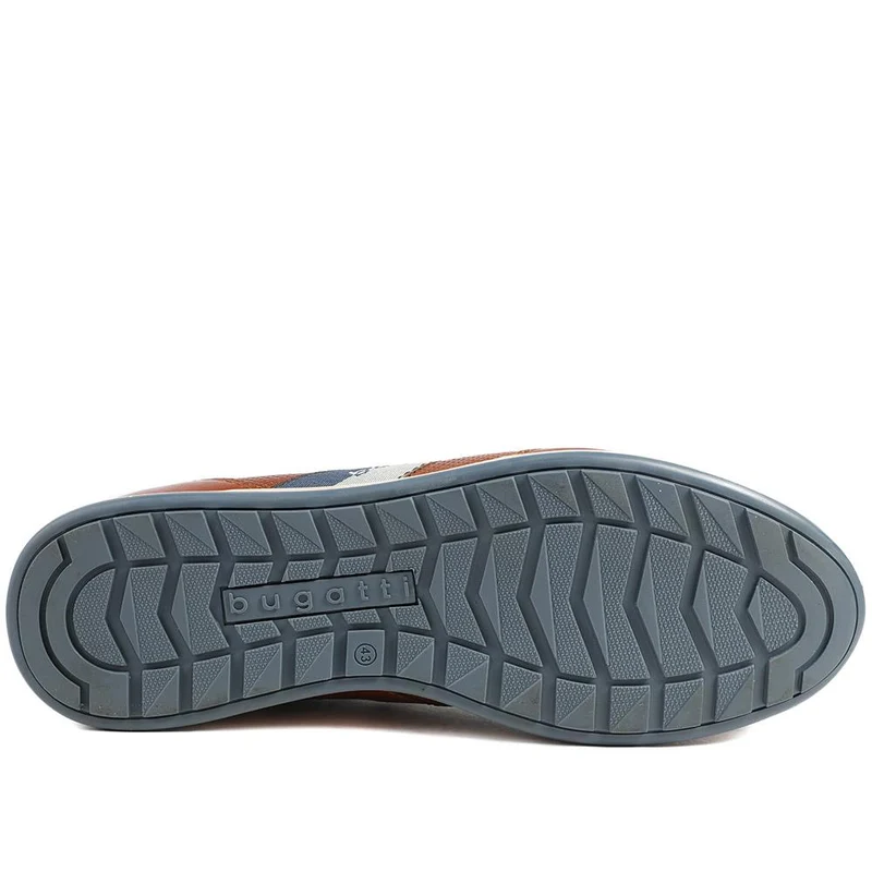 Bugatti Leather Lace Up Trainers - BUG43515 / 329 257 - Cognac
