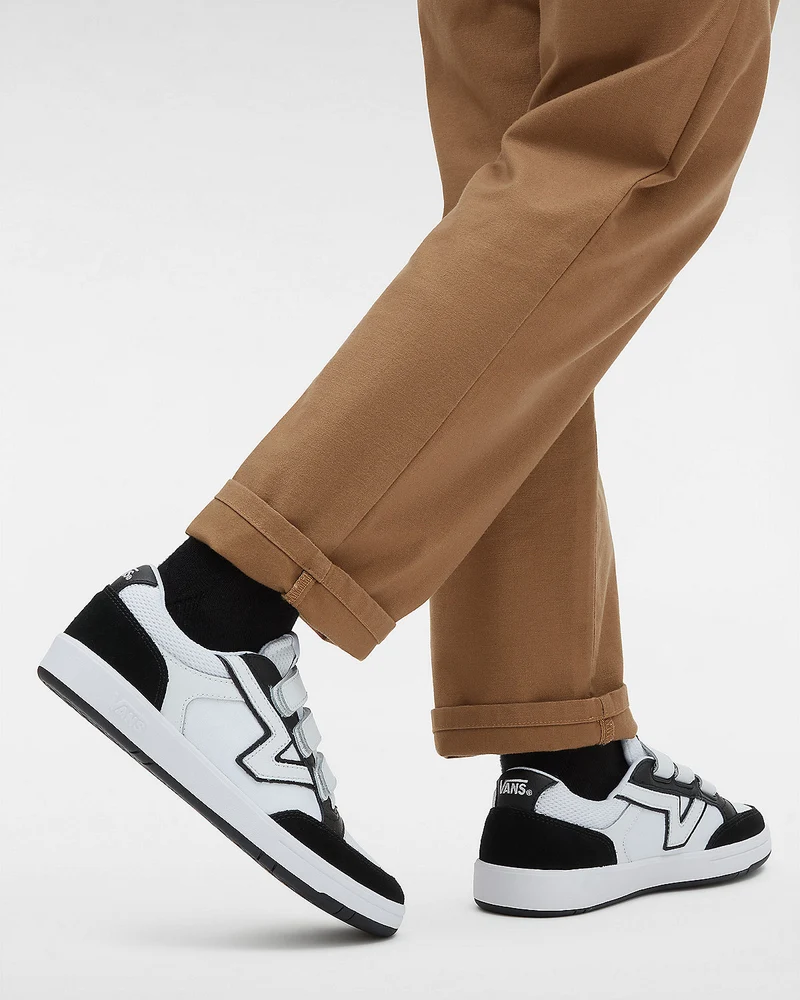 VANS Unisex-Lowland-ComfyCush-Turnschuhe – Schwarz/Weiß