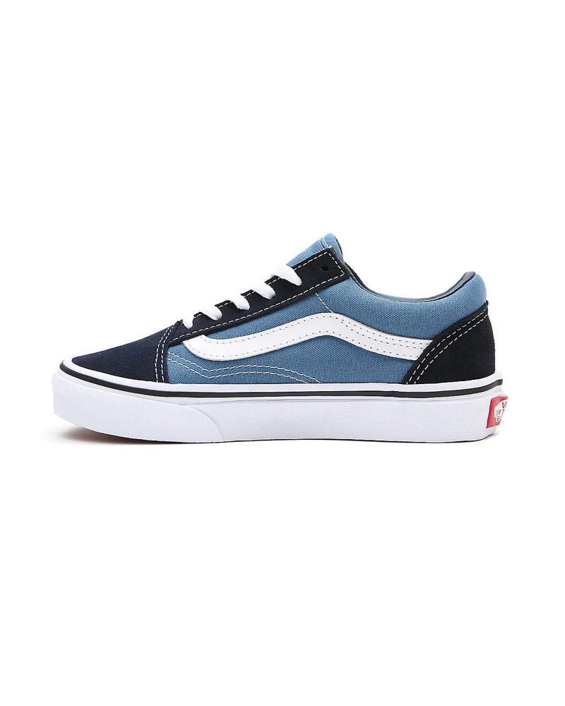 VANS Kinder-Old-Skool-Turnschuhe – Marineblau/True White