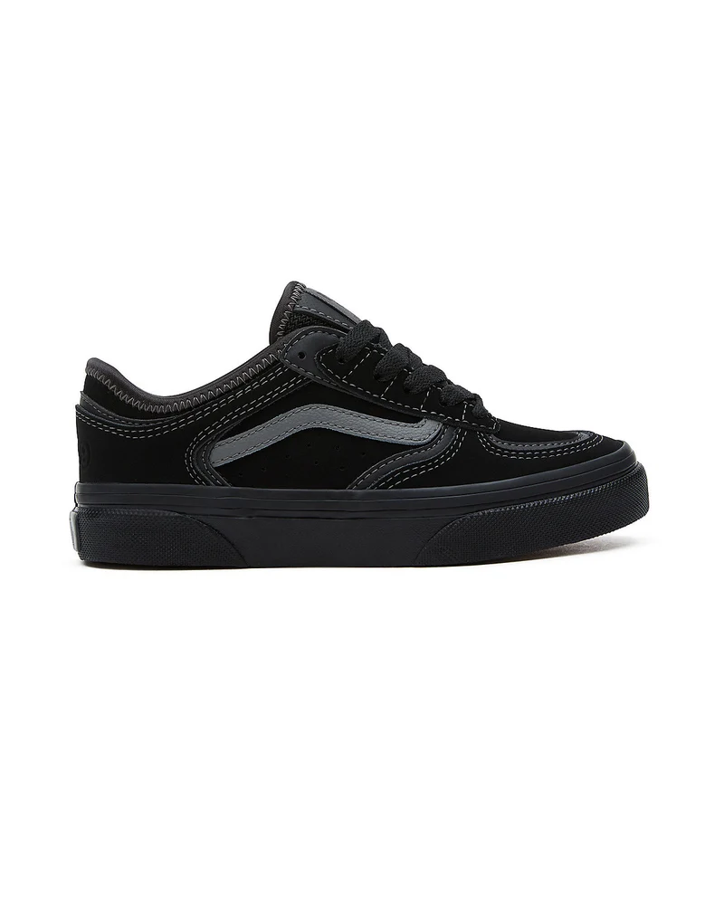 VANS Rowley-Turnschuhe für Kinder – Schwarz/Zinn