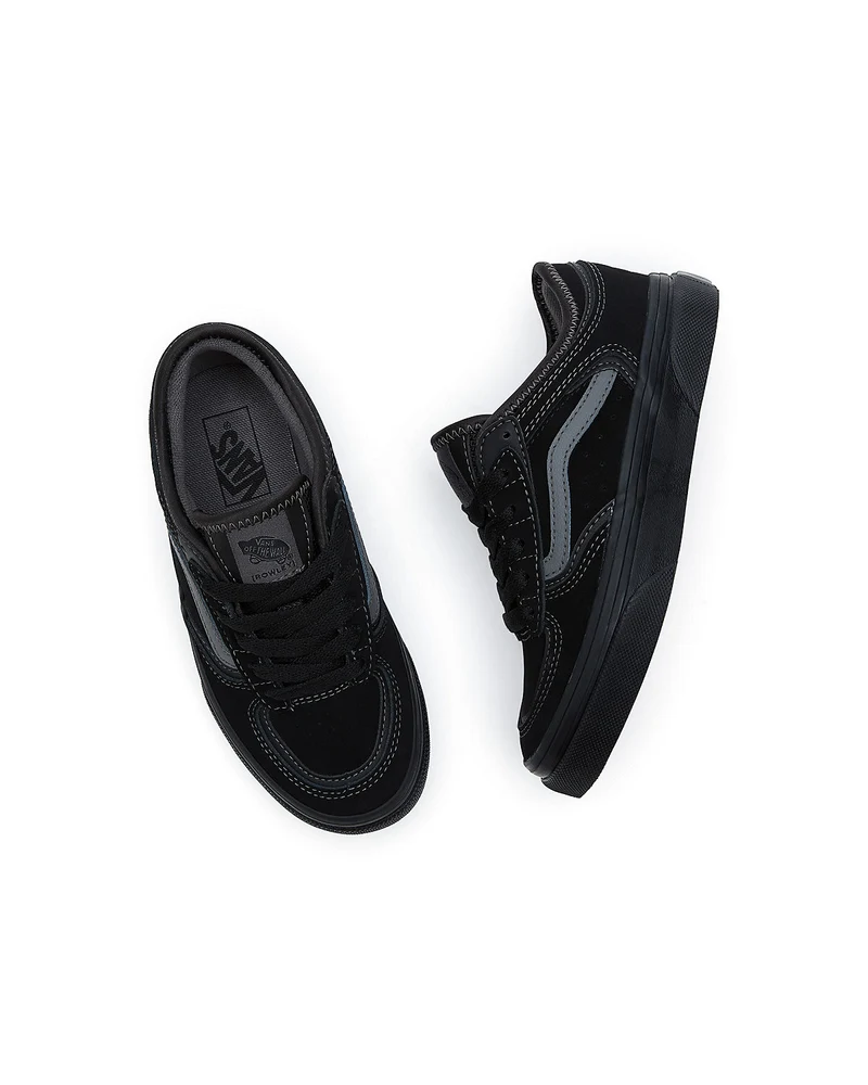 VANS Rowley-Turnschuhe für Kinder – Schwarz/Zinn