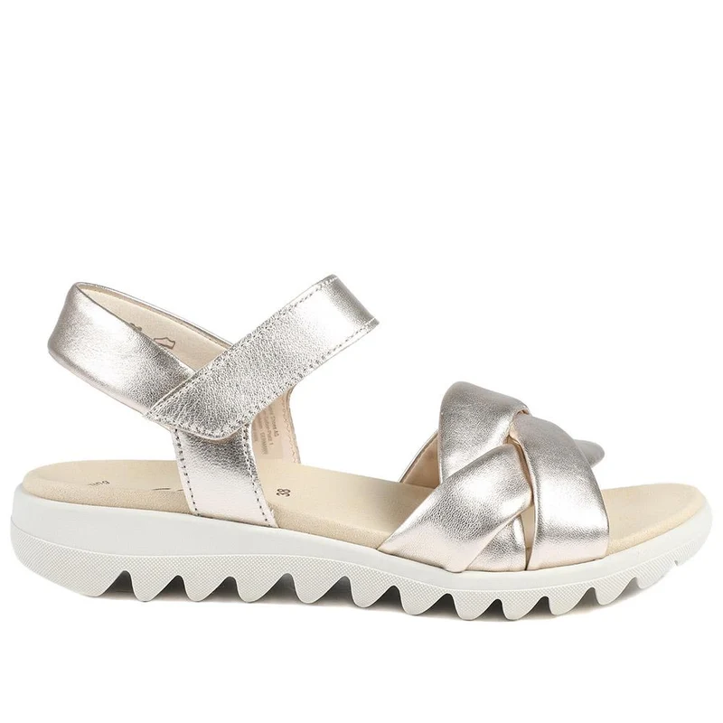 Gabor Adjustable Leather Sandals - GAB43010 / 328 671 - Gold