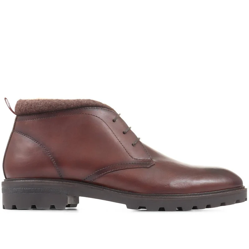 Leather Chukka Boots - RNB36013 / 322 749 - Dark Brown