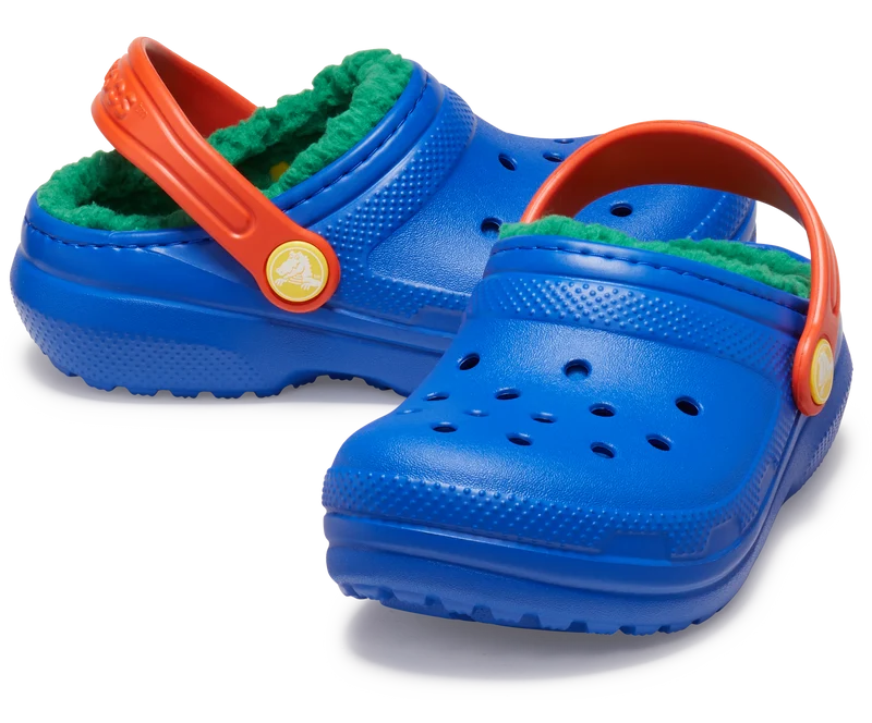 CROCS Kinderklassiker Lined Clog - Blauer Blitz