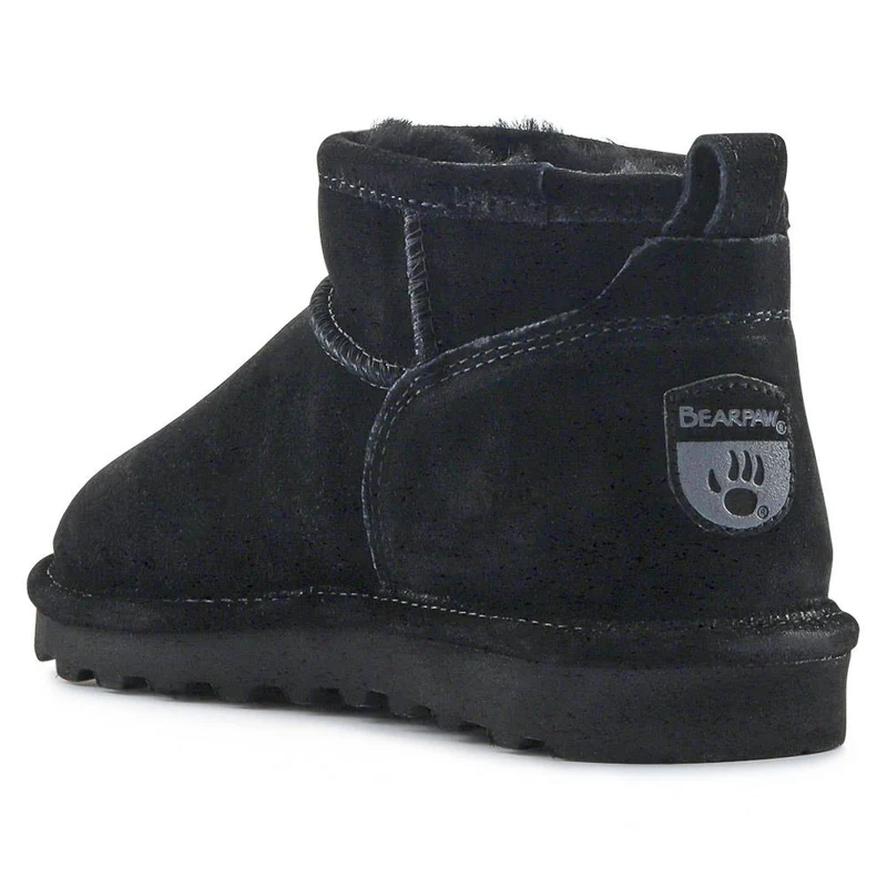 Faux-Fur-Lined Ankle Boots - EDNB40025 / 326 894 - Black Suede