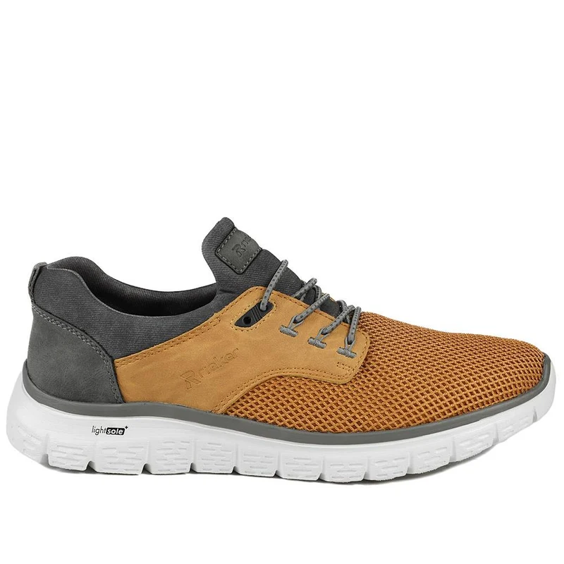 Rieker Breathable Bungee Lace Trainers - RKR43570 / 328 775 - Yellow