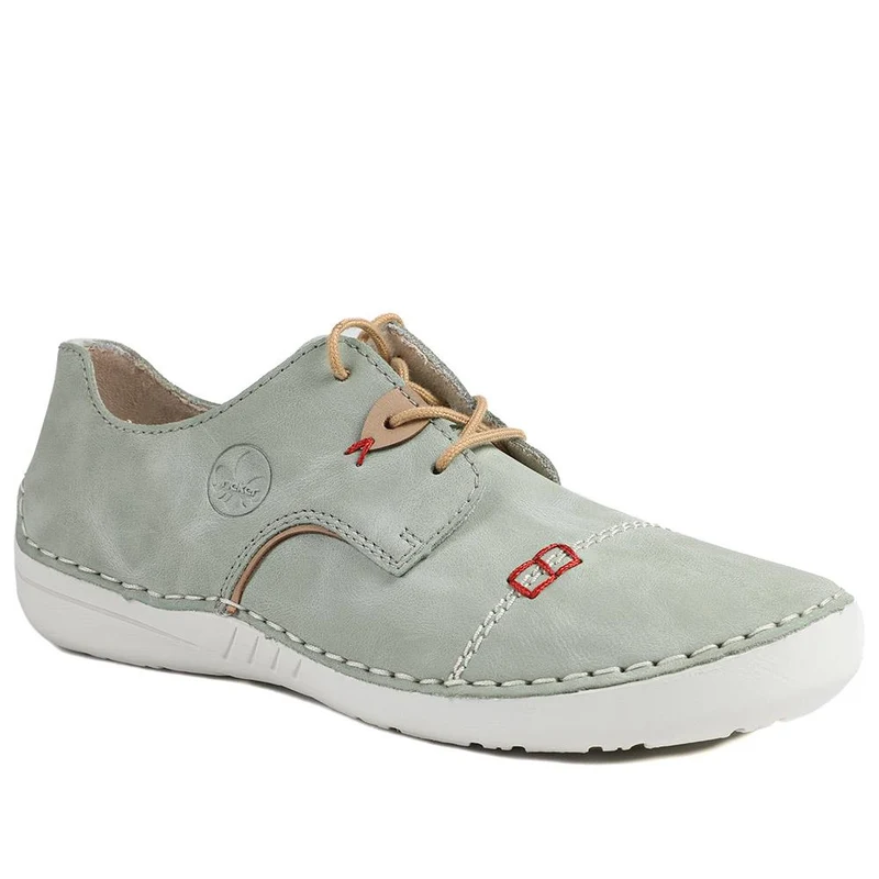 Rieker Angela Lace Up Shoes - RKR43522 / 328 769 - Green