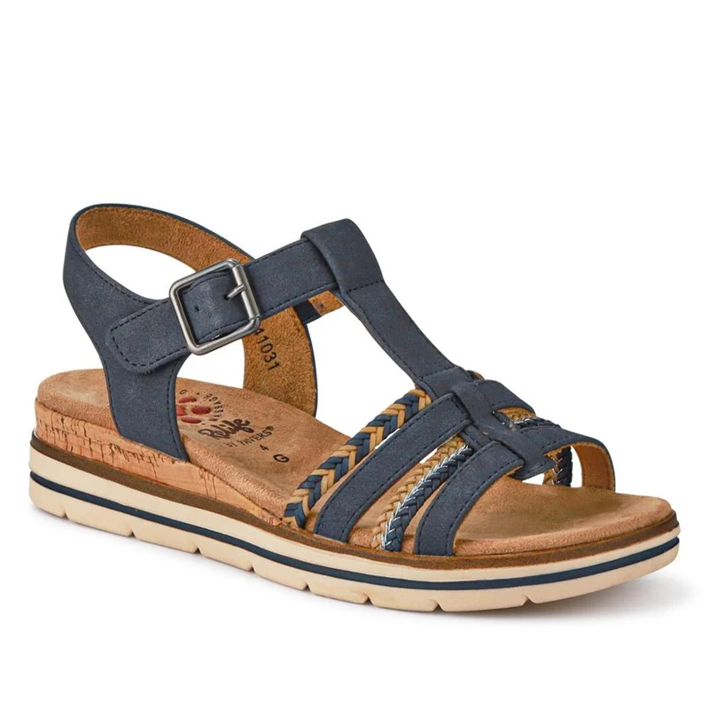 Wide-Fit Strappy Buckle-Up Sandals - RELIF41031 / 326 874