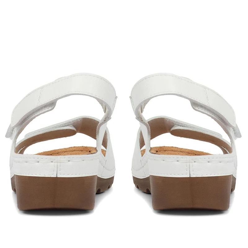 Adjustable Cushioned Sandals - SERAY33011 / 320 083 - White