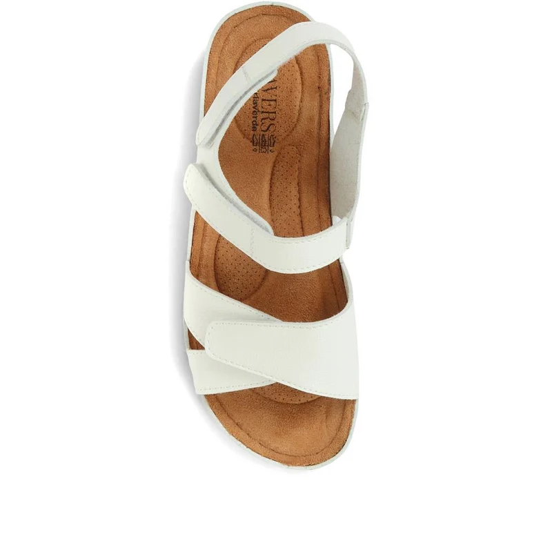 Adjustable Cushioned Sandals - SERAY33011 / 320 083 - White
