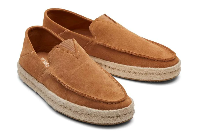 TOMS Alonso Loafer aus Wildleder für Herren, Hellbraun