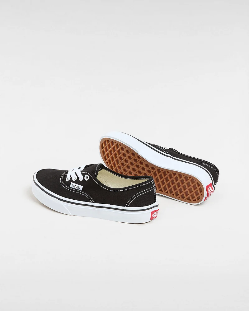 VANS Authentische Kinder-Sneaker – Schwarz/True White