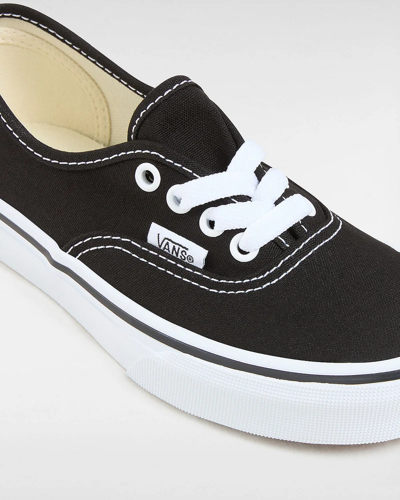 VANS Authentische Kinder-Sneaker – Schwarz/True White