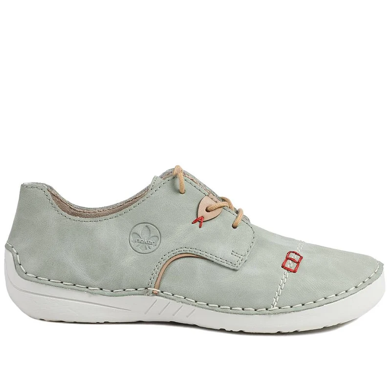Rieker Angela Lace Up Shoes - RKR43522 / 328 769 - Green