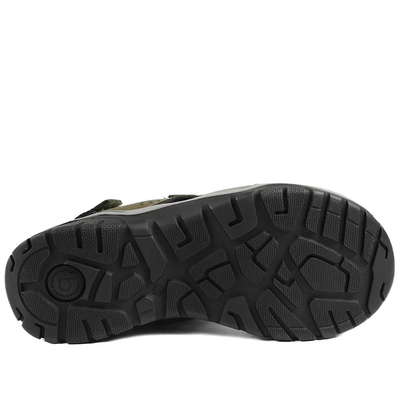 Casual Leather Strap Sandals - BUG43502 / 328 747 - Olive